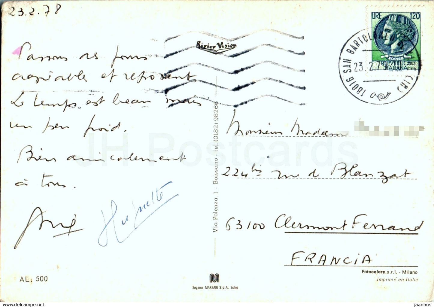 Saluti da Alassio - multiview - 500- 1978 - Italy - used