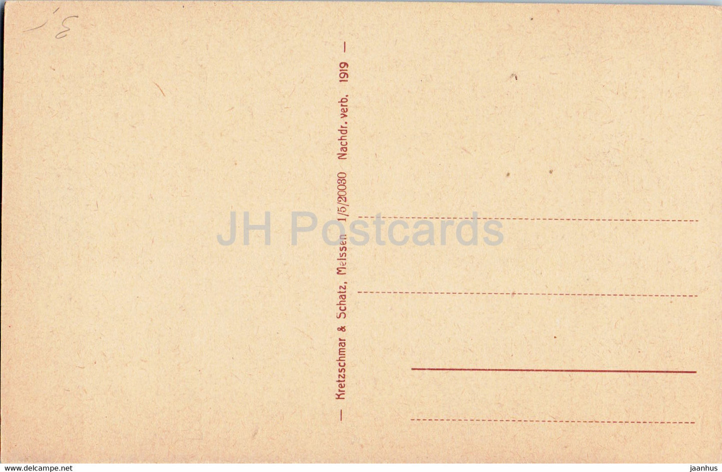 Dresden - Palais im Grossen Garten - castle - old postcard - Germany - unused