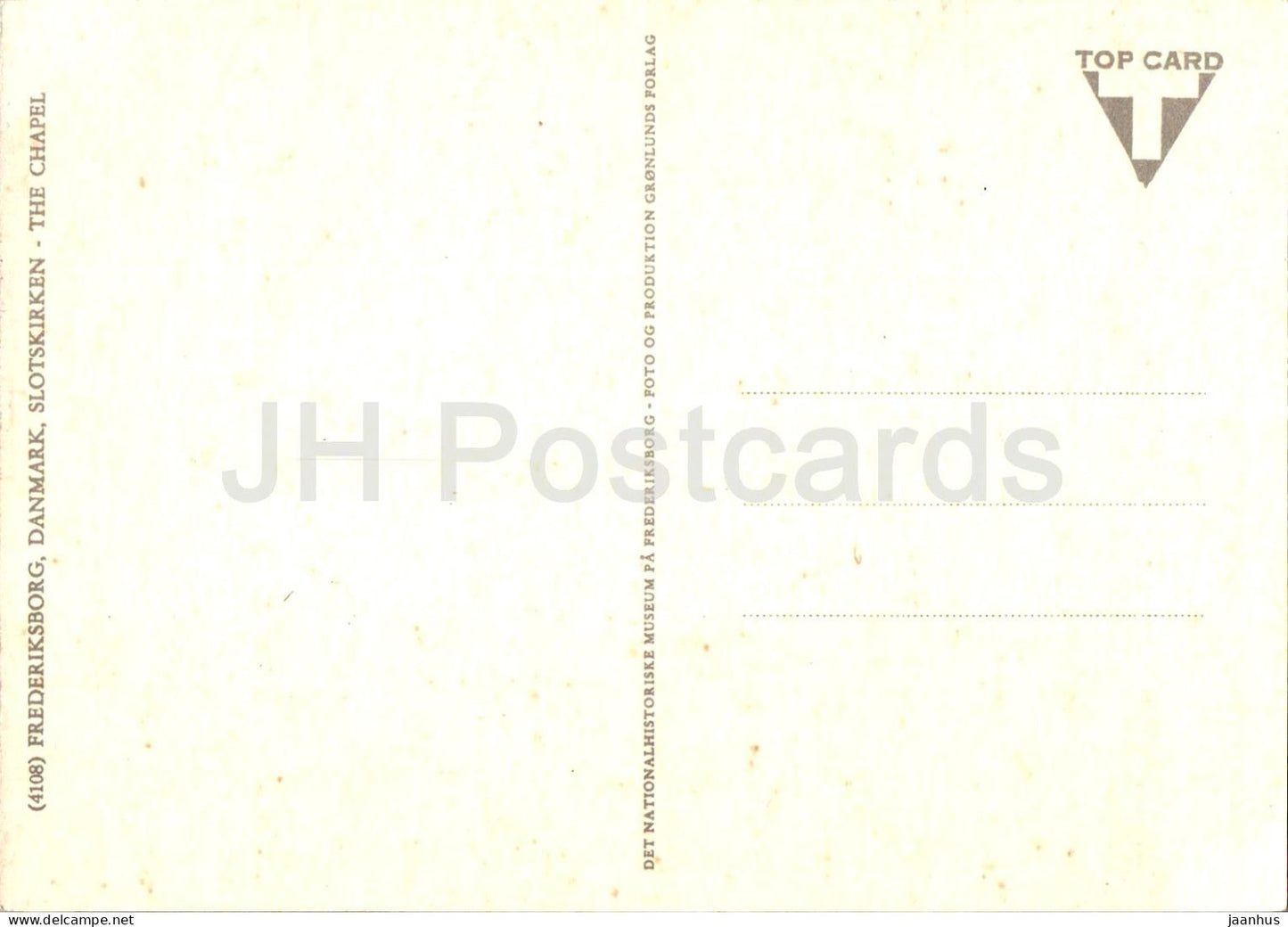 Frederiksborg - Slotskirken - La Chapelle - cathédrale - 4108 - Danemark - inutilisé