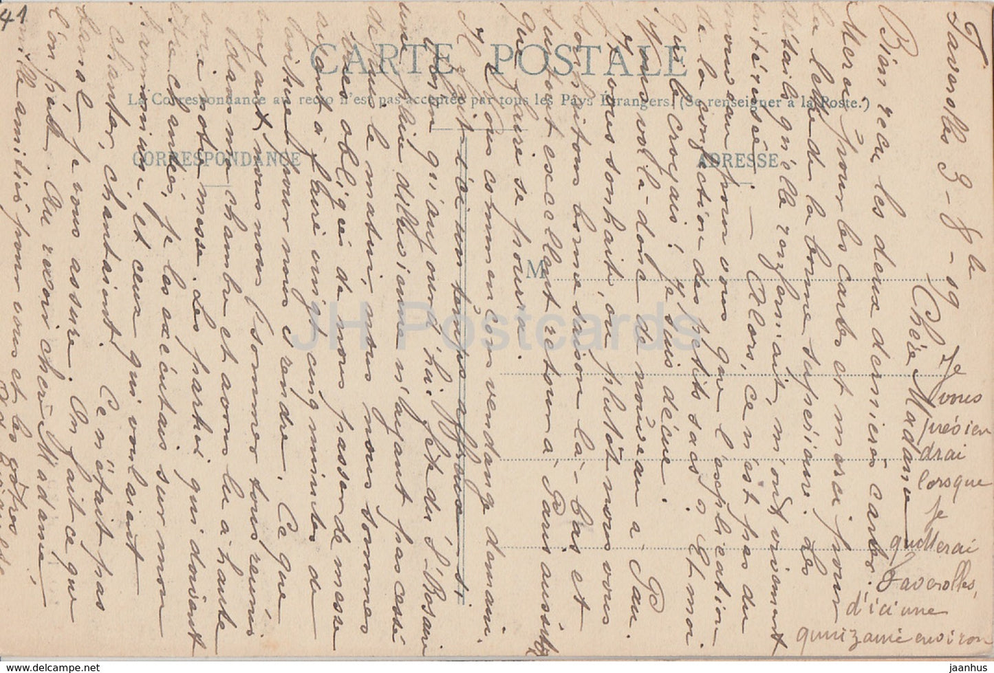 Montrichard - Les Meurtrieres du Vieux Chateau - castle ruins - old postcard - 1909 - France - used