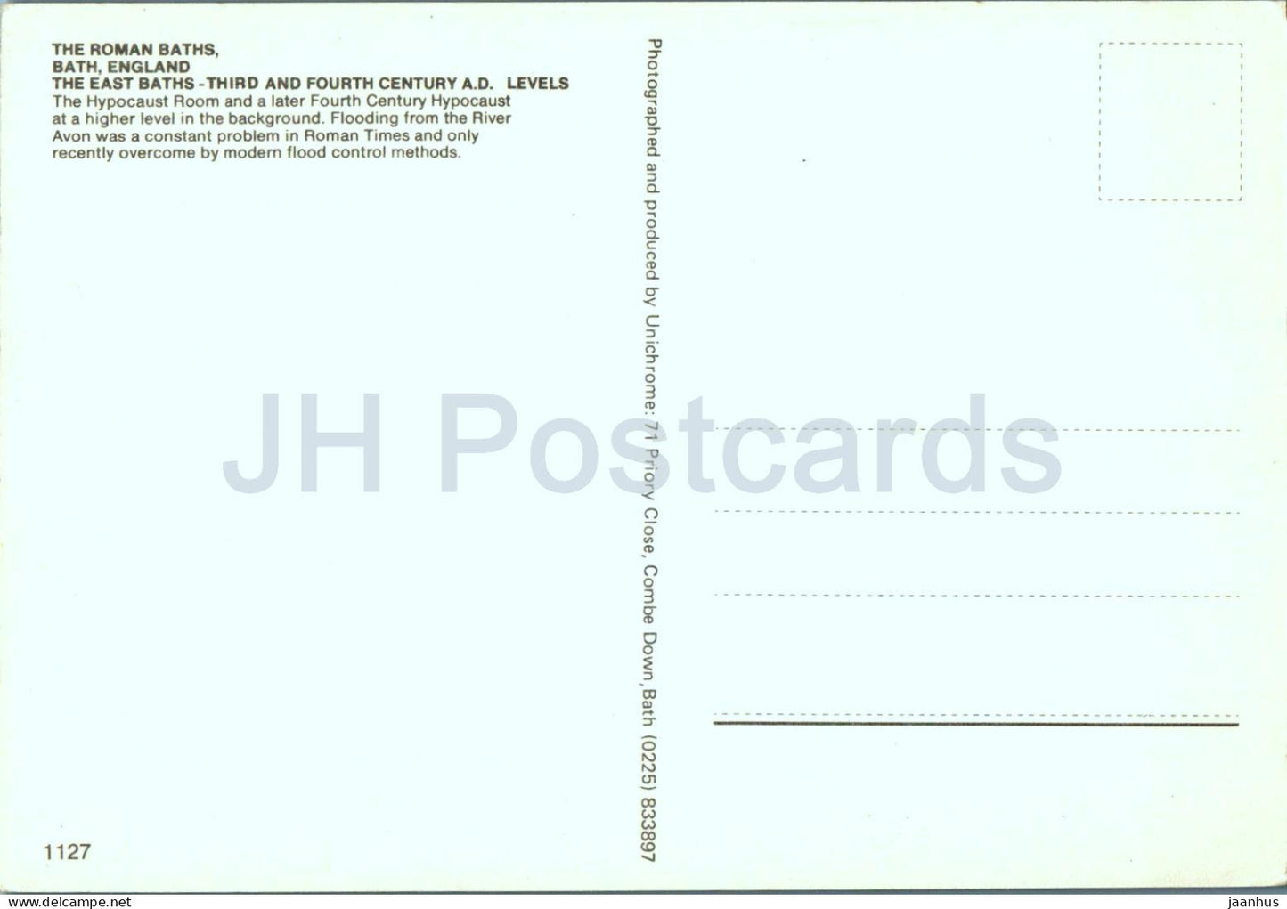 Bath - The Roman Baths - The East Baths - ancient world - 1127 - England - United Kingdom - unused