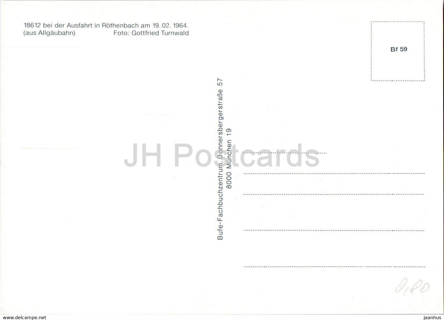 18612 bei der Ausfahrt in Rothenbach - train - railway - locomotive - Germany - unused