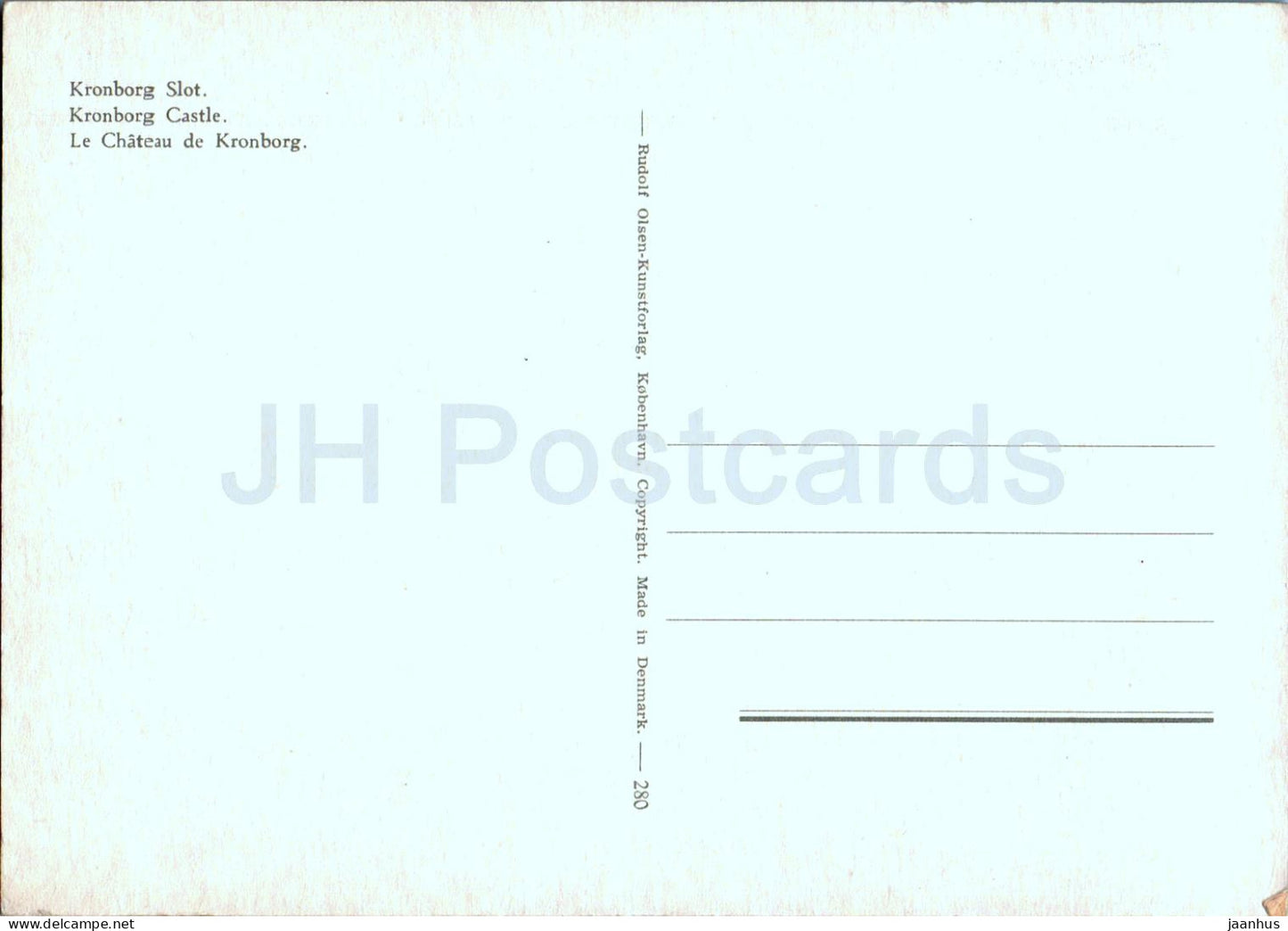 Kronborg slot - castle - 280 - Denmark - unused