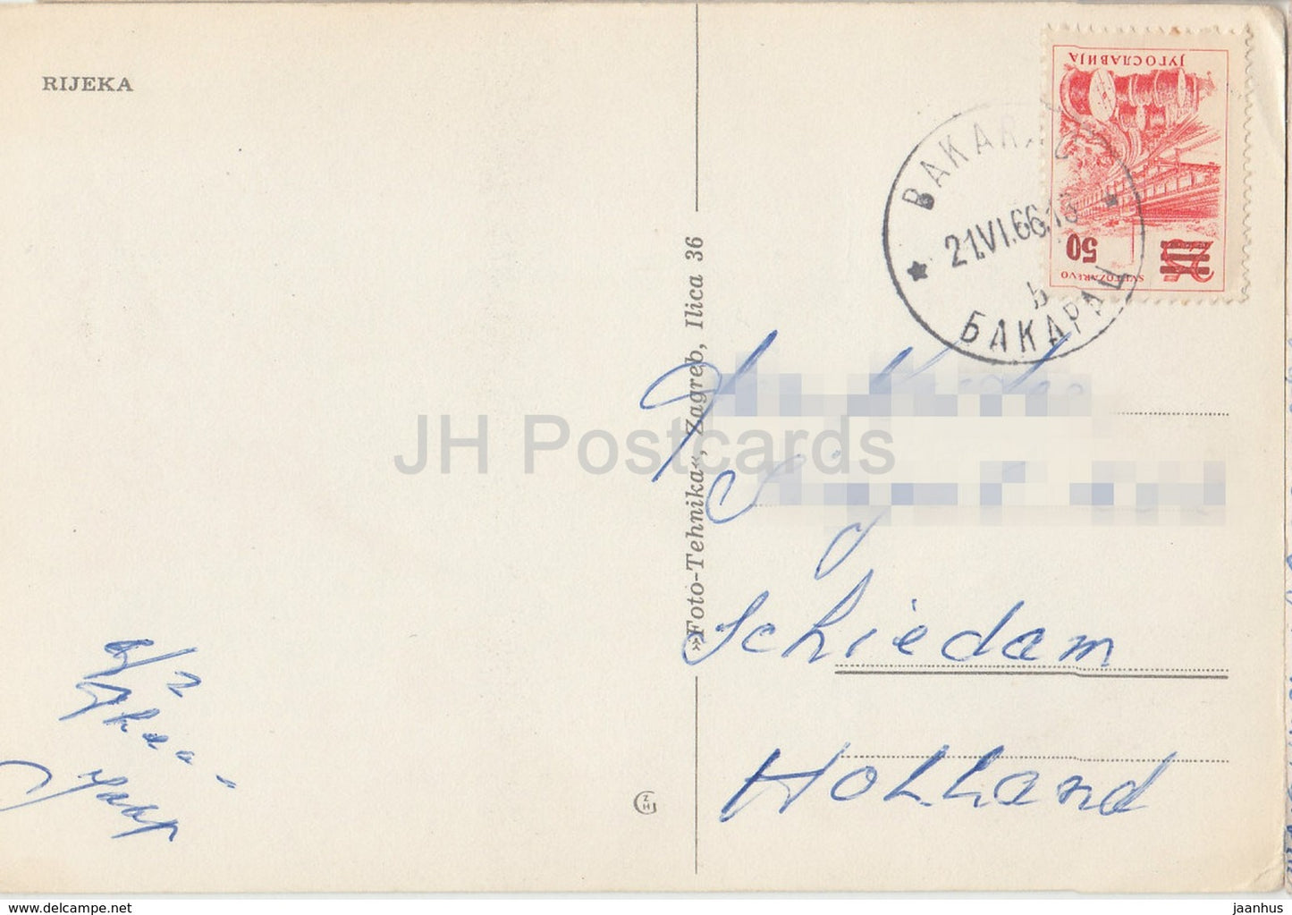 Rijeka - voiture - 1966 - Croatie - Yougoslavie - occasion