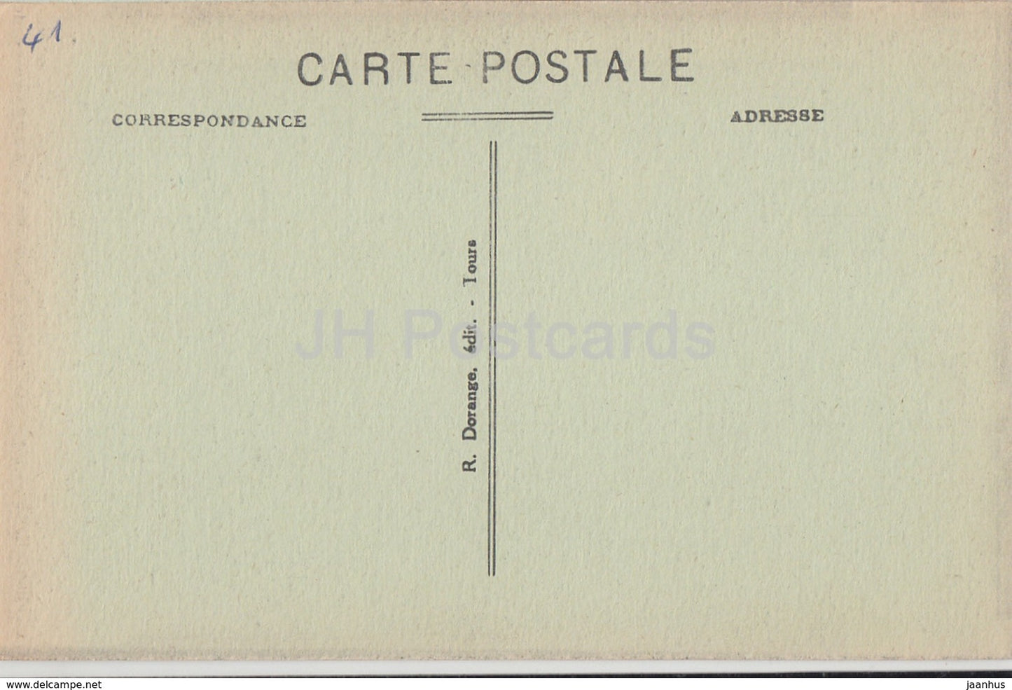 Cheverny - Le Château - Cheminée de la Salle des Gardes - 4 - château - carte postale ancienne - France - inutilisée