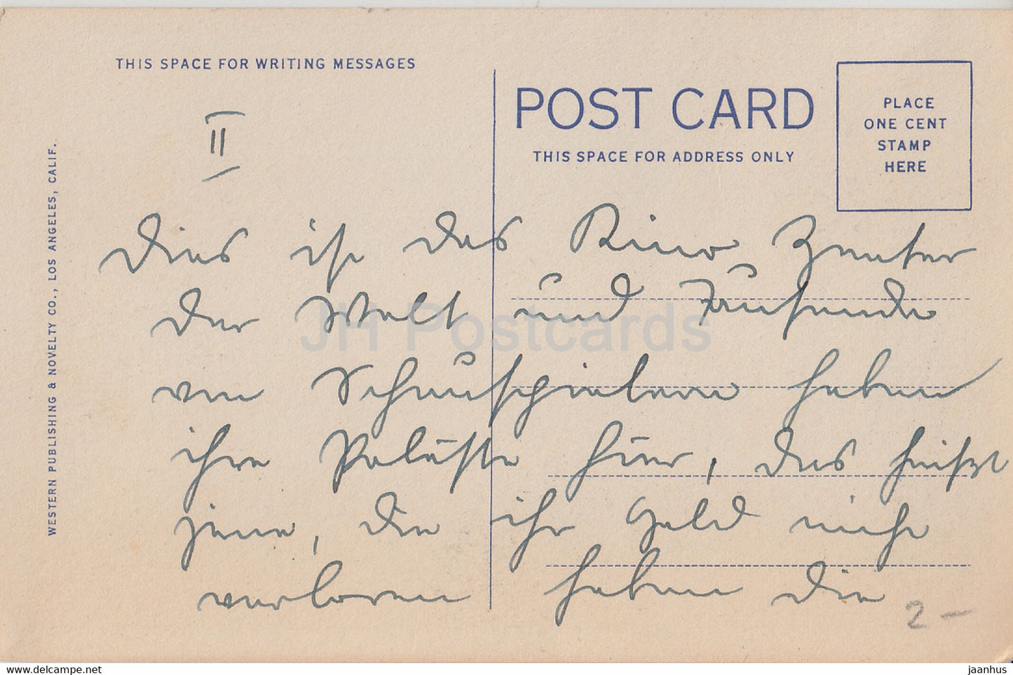 A Typical Southern California Garden - 512 - old postcard - United States USA - used