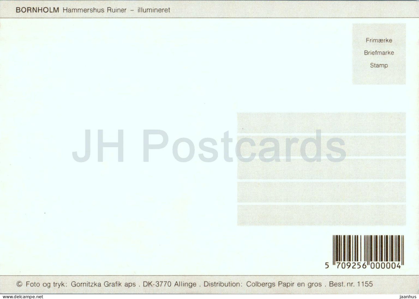 Bornholm - Hammershus Ruiner - illuminaneret - illuminé - ruines - 1155 - Danemark - inutilisé