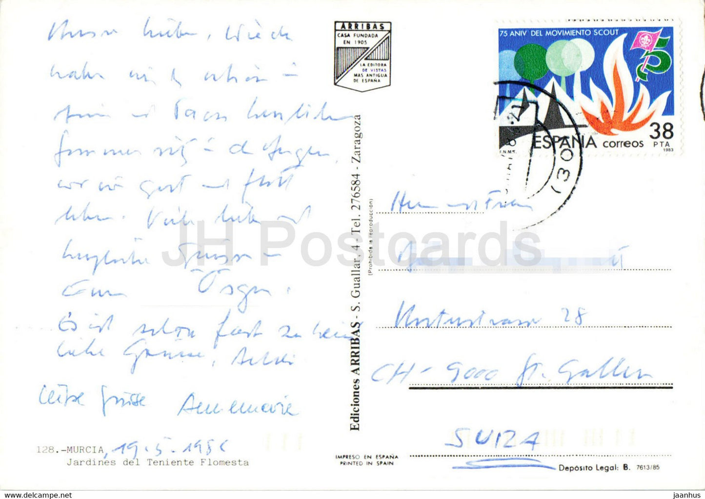 Murcie - Jardines del Teniente Flomesta - 128 - Espagne - occasion