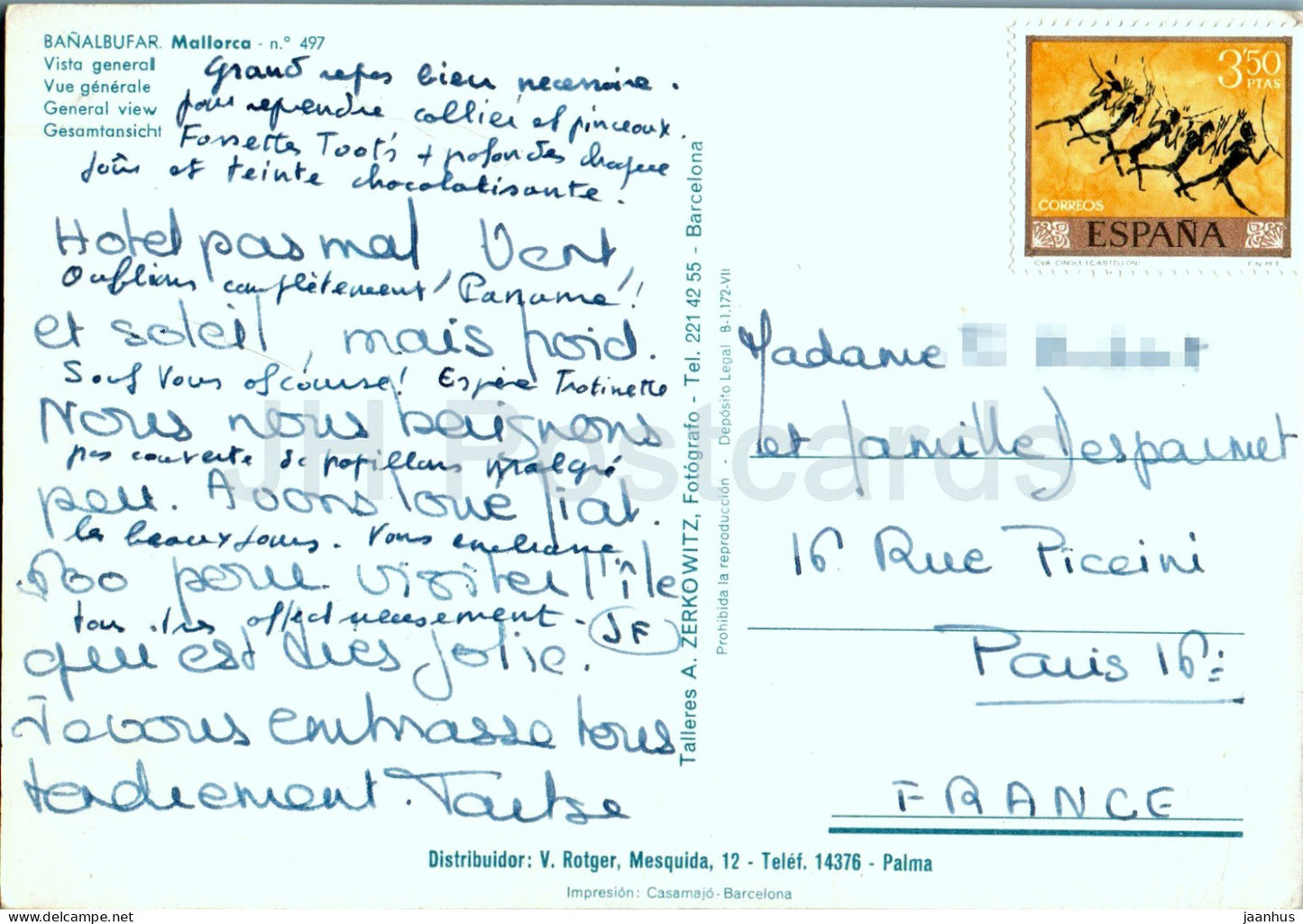 Banalbufar - Majorque - Vista General - 497 - Espagne - occasion