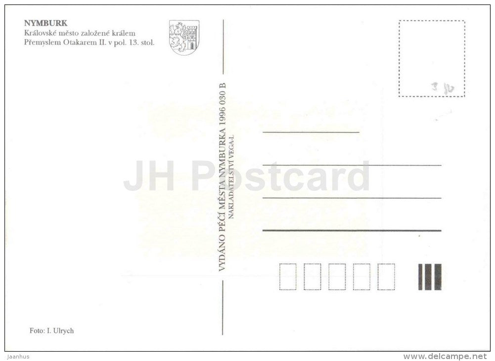 Nymburk - castle - Czech Republic - unused - JH Postcards