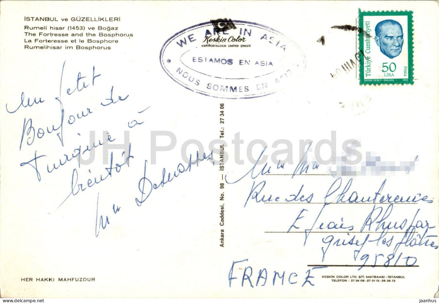 Istanbul - The Fortress and the Bosphorus - 98 - Turkey - used