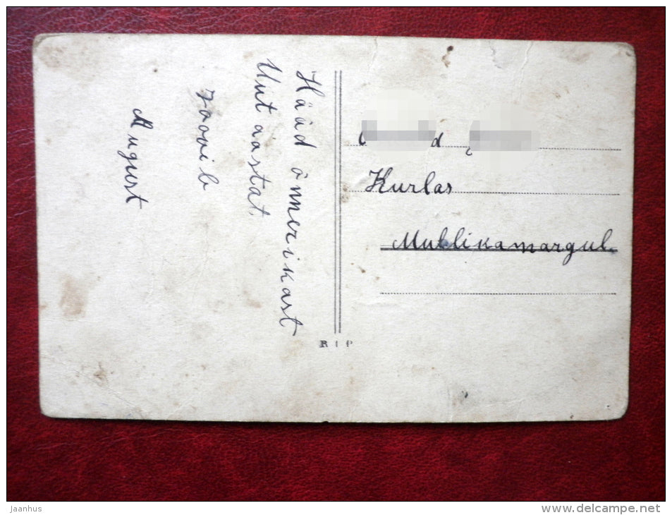 girl with telephone - No 692 - old postcard - used - JH Postcards