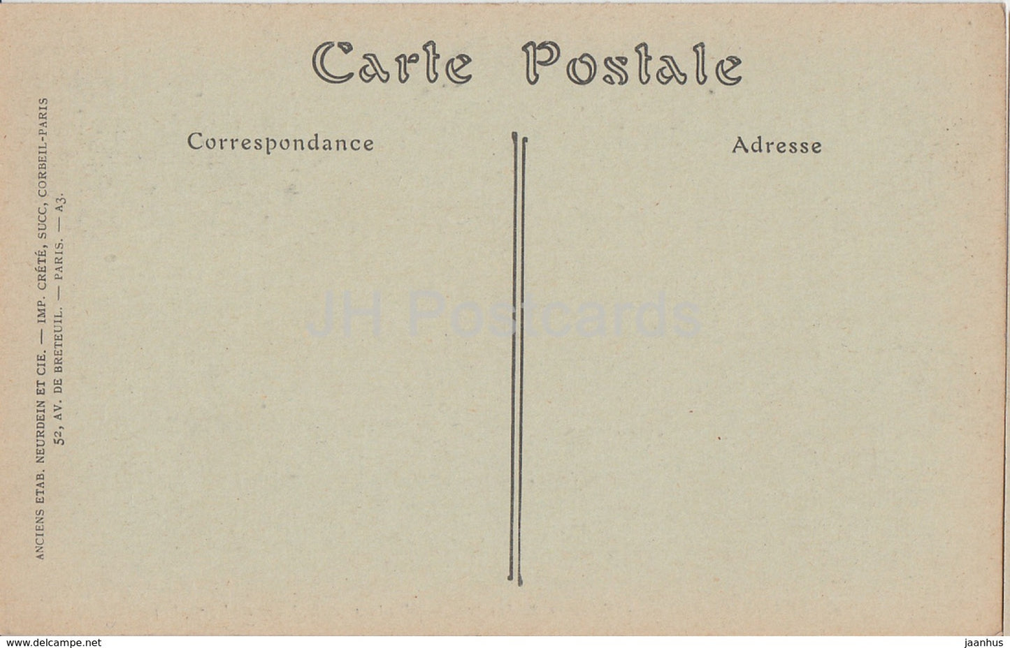 Chateau de Blois - Fronton de Fenetre - 567 - Schloss - alte Postkarte - Frankreich - unbenutzt