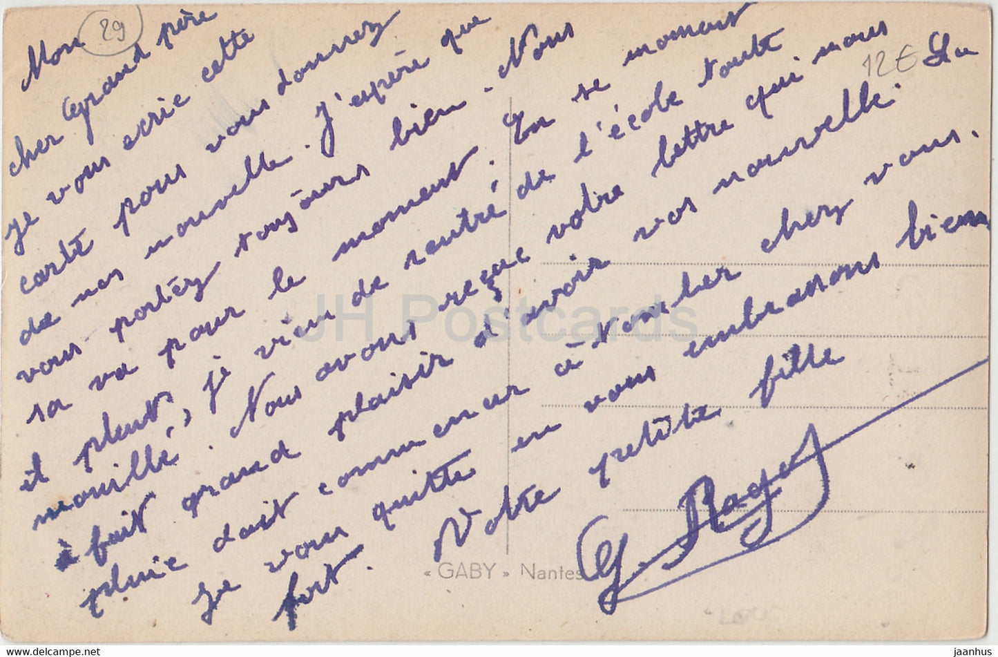 Un Bonjour de Tregunc - old postcard - France - used