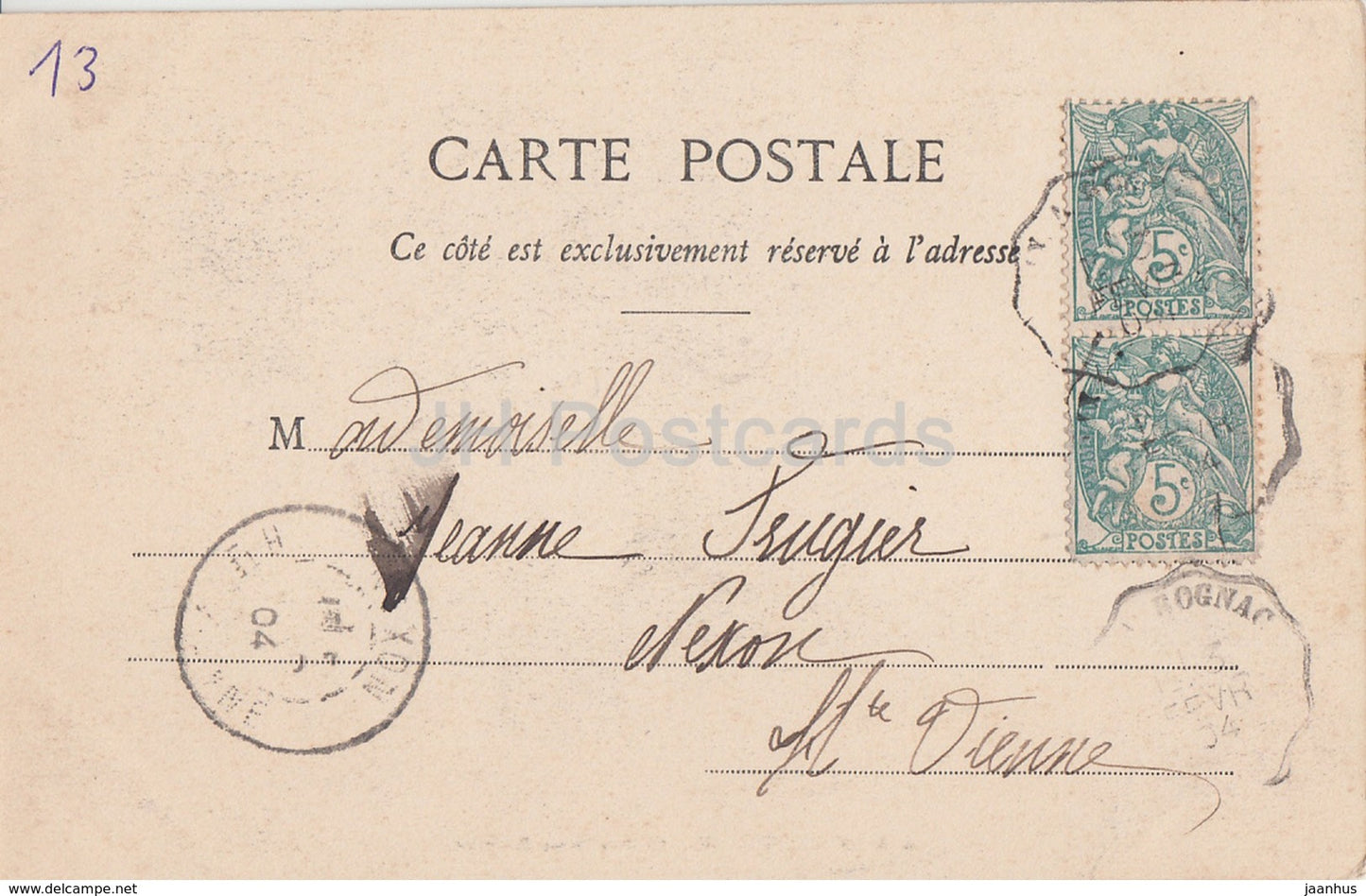 Aix en Provence - Cloitre Saint Sauveur - cloister - 30 - old postcard - 1904 - France - used