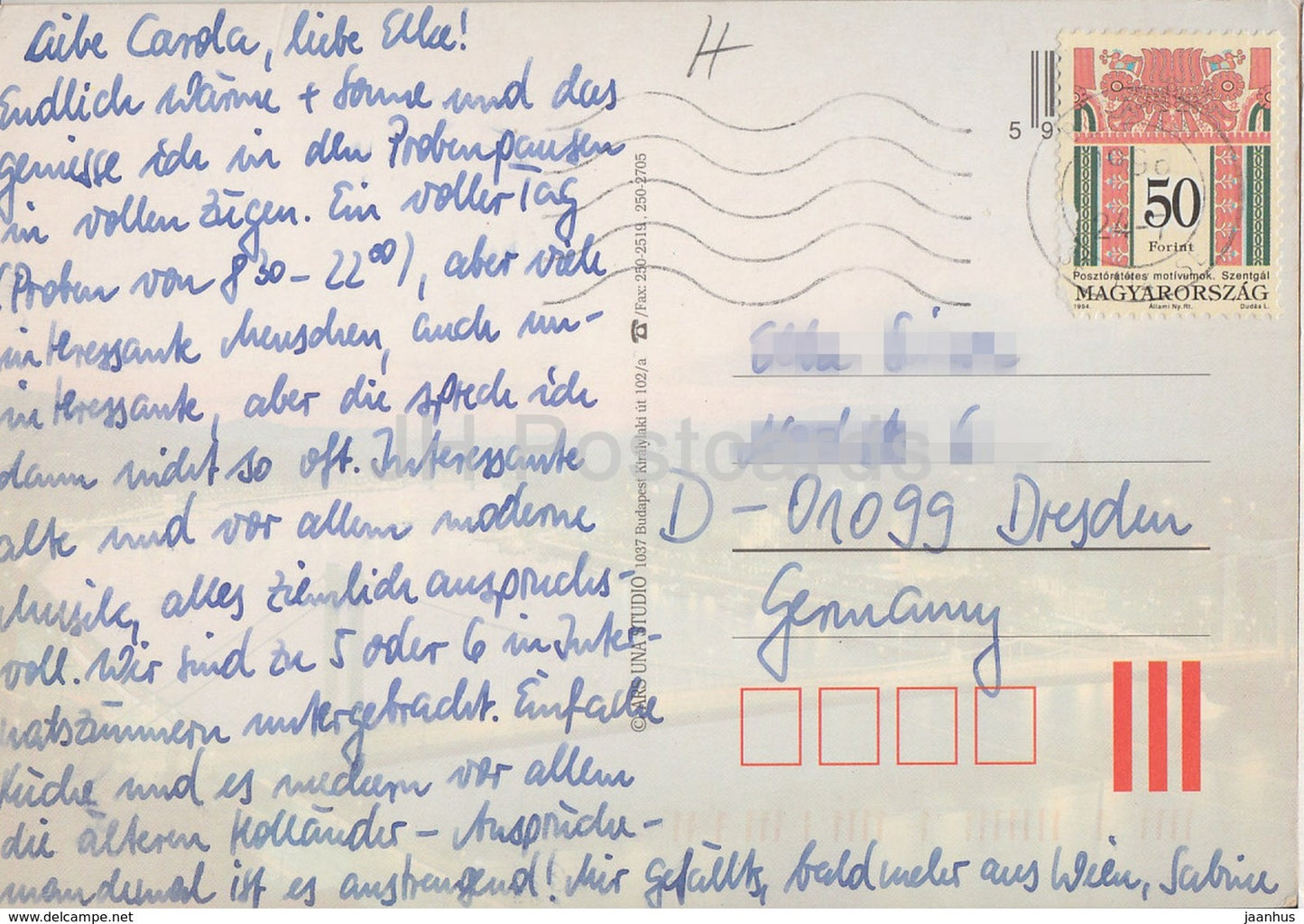 Budapest - parliament - cathedral - monument - bridge - architecture - 1996 - Hungary - used