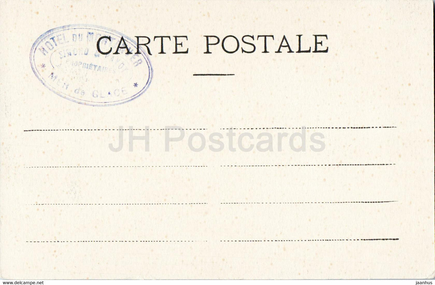 Traversée de la Mer de Glace - 383 - carte postale ancienne - France - inutilisée