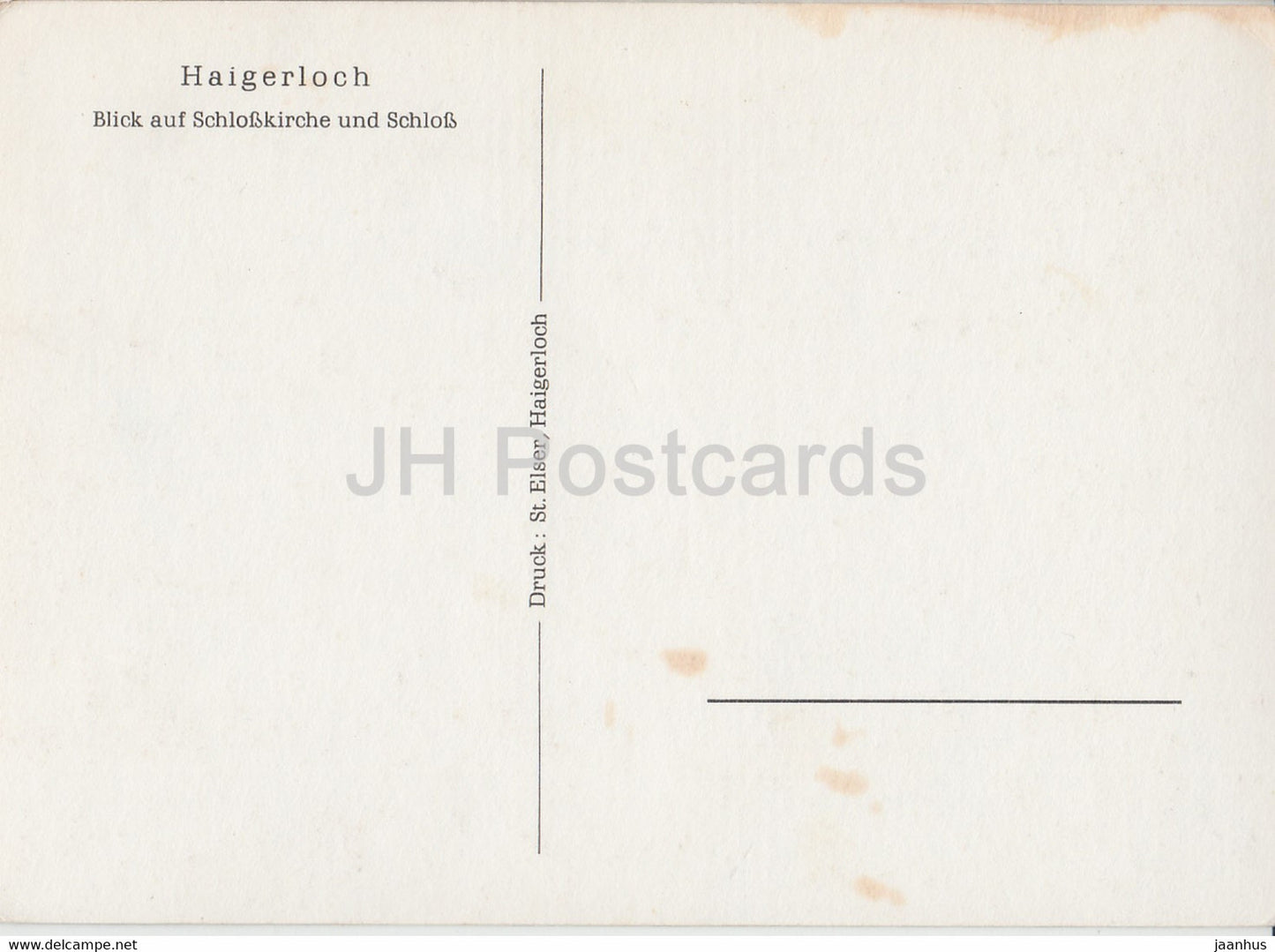 Haigerloch - Blick auf Schlosskirche und Schloss - castle - Germany - unused