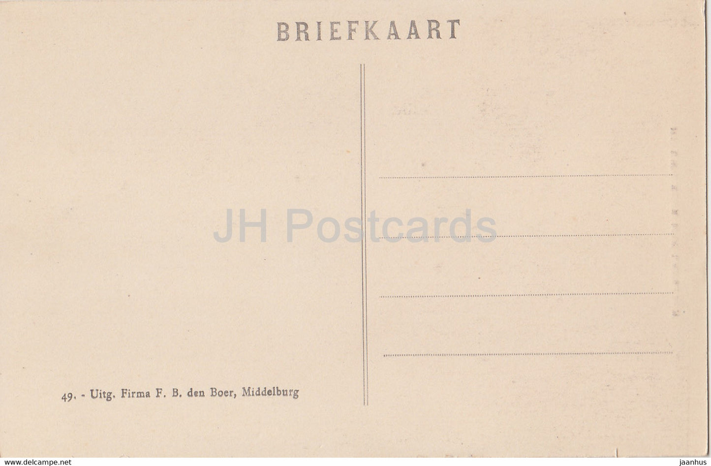 Middelburg - Nieuwe Kerk met Langejan - church - 49 - old postcard - Netherlands - unused