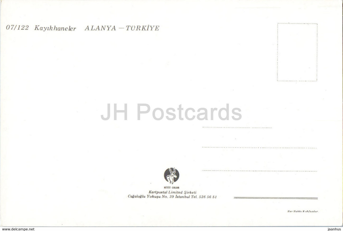 Alanya - Hangars à bateaux - Hitit - Turquie - inutilisé