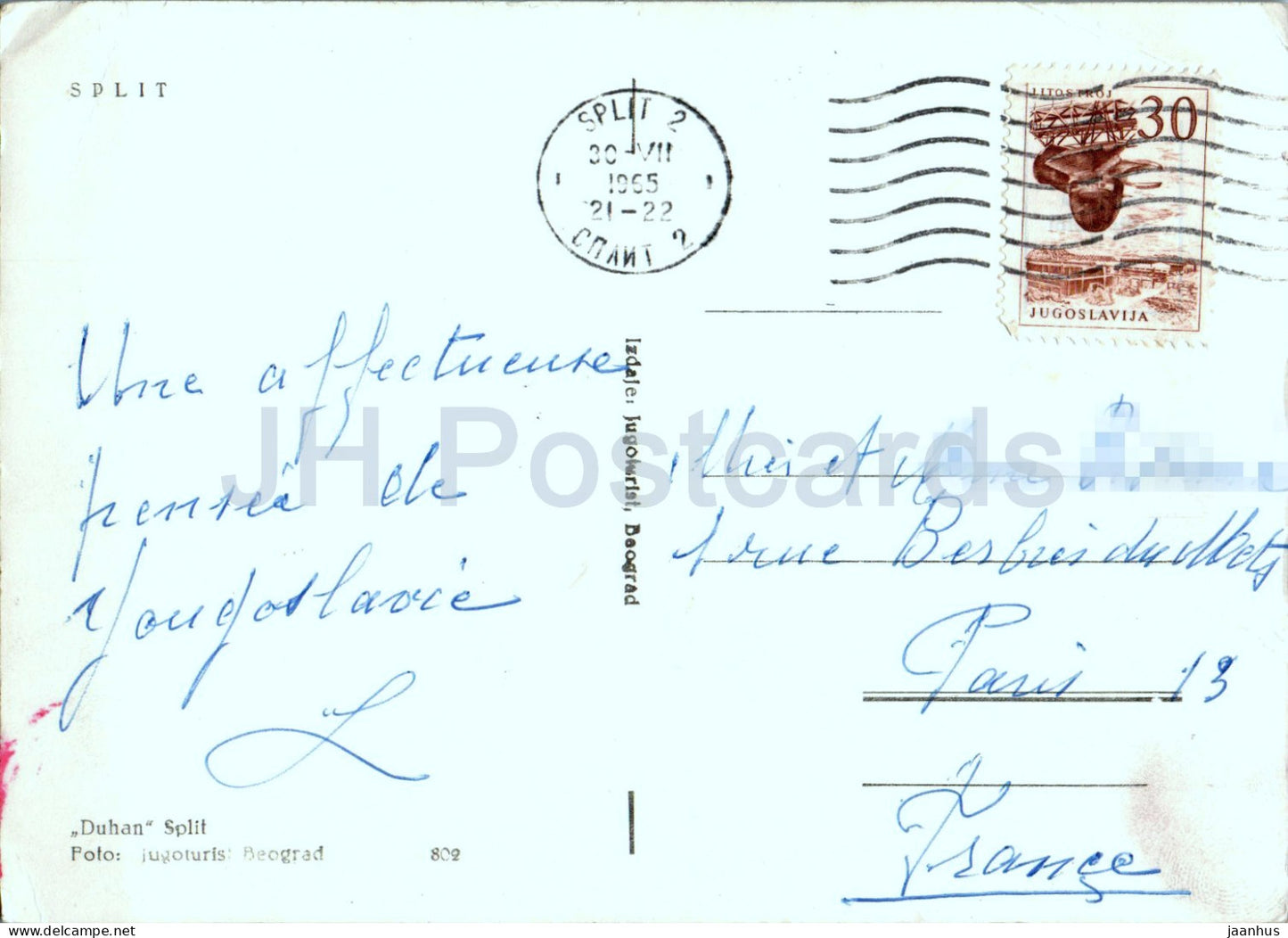 Split - Multiview - 802 - Auto - Schiff - 1965 - Jugoslawien - Kroatien - gebraucht