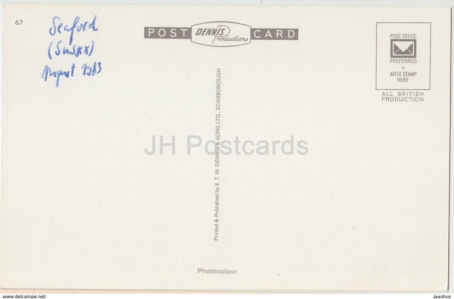 Seaford - Église paroissiale - S.5209 - 1985 - Royaume-Uni - Angleterre - utilisé