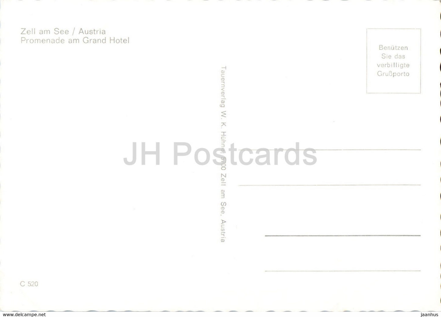Zell am See - Promenade am Grand Hotel - boat - Austria - unused