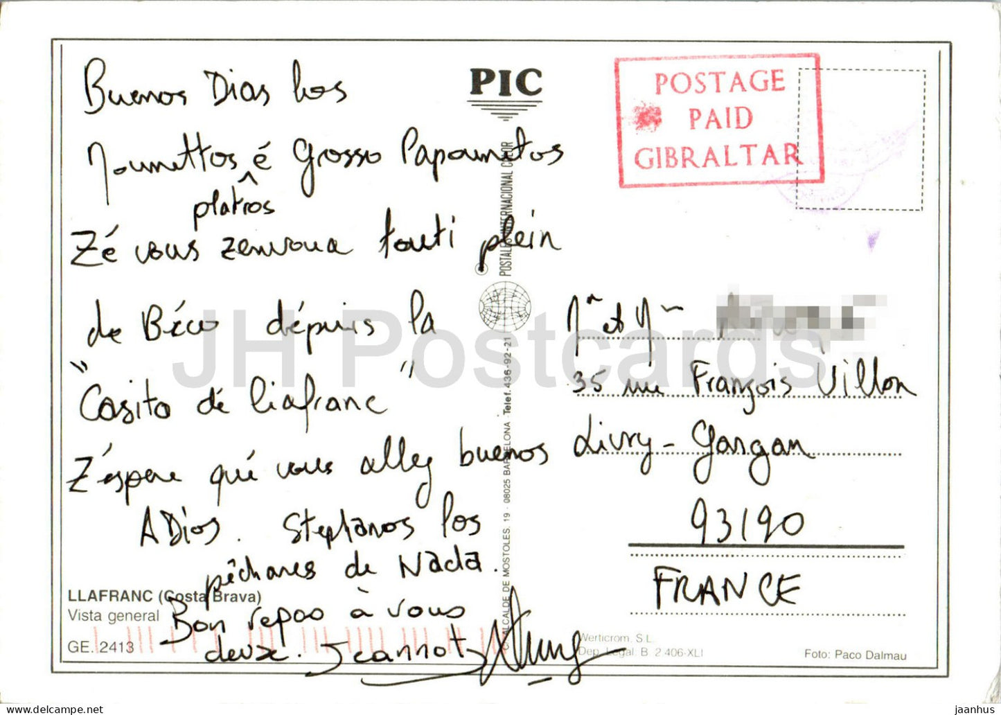 Llafranc - Vista General - 2413 - Spain - used