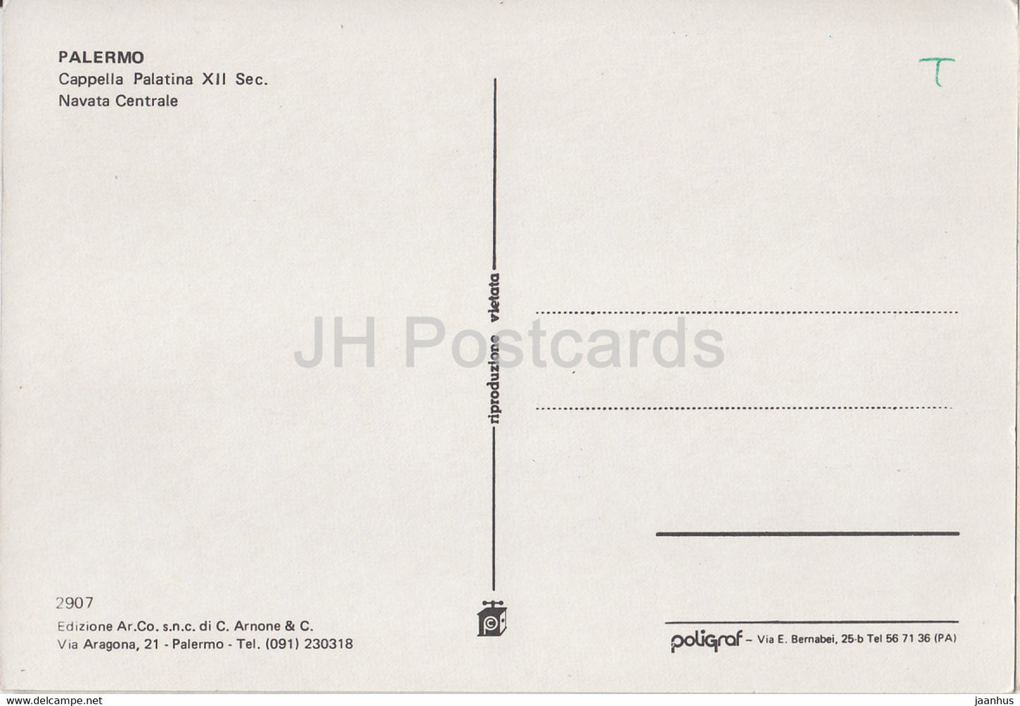 Palermo - Cappella Palatina - Navata Centrale - 2907 - Italy - unused