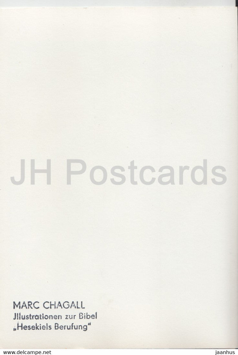 Illustration von Marc Chagall – Illustration zur Bibel – Hesekiels Berufung – Russische Kunst – Deutschland – unbenutzt