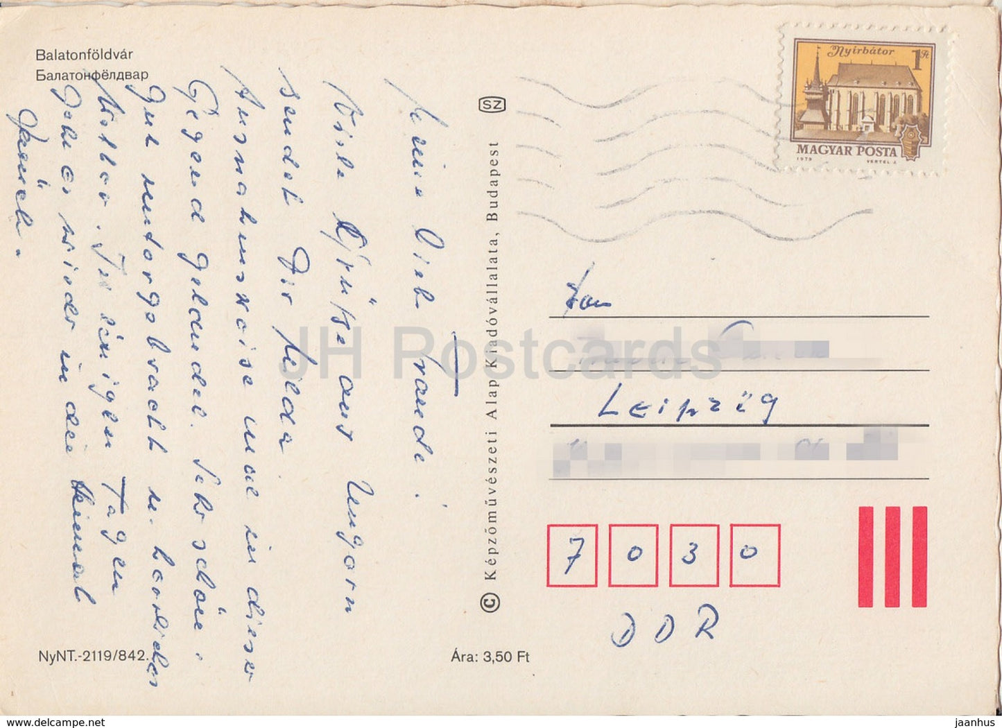 Balaton - Balatonfoldvar - pub - sailing boat - multiview - Hungary - used