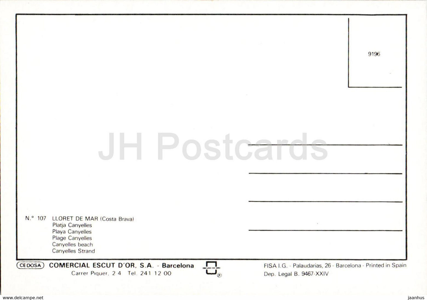 Lloret de Mar - Platja Canyelles - beach - 107 - Spain - unused