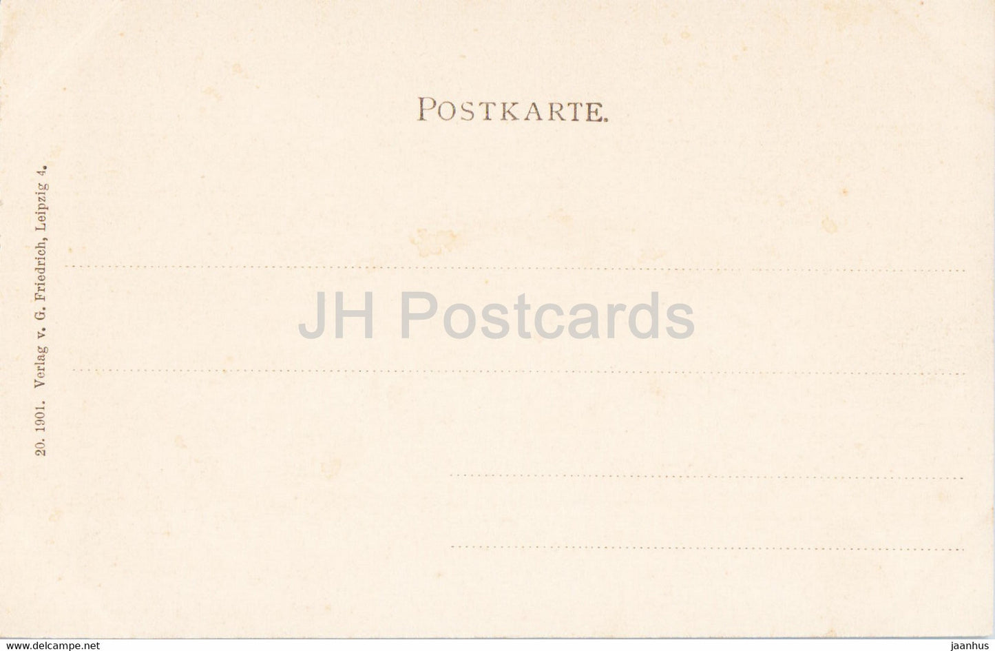 Leipzig - Johanna Park Teich - swan - birds - 1901 - old postcard - Germany - unused