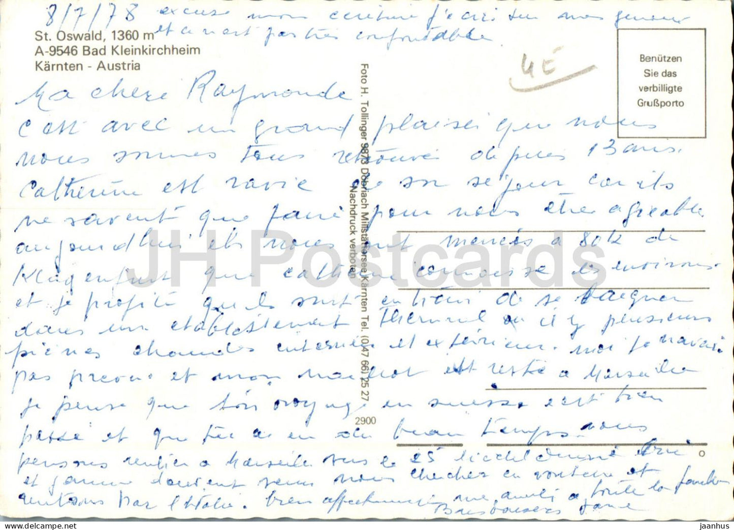 Alpengrusse von St. Oswald - Bad Kleinkirchheim - Multiview - 2900 - 1978 - Österreich - gebraucht