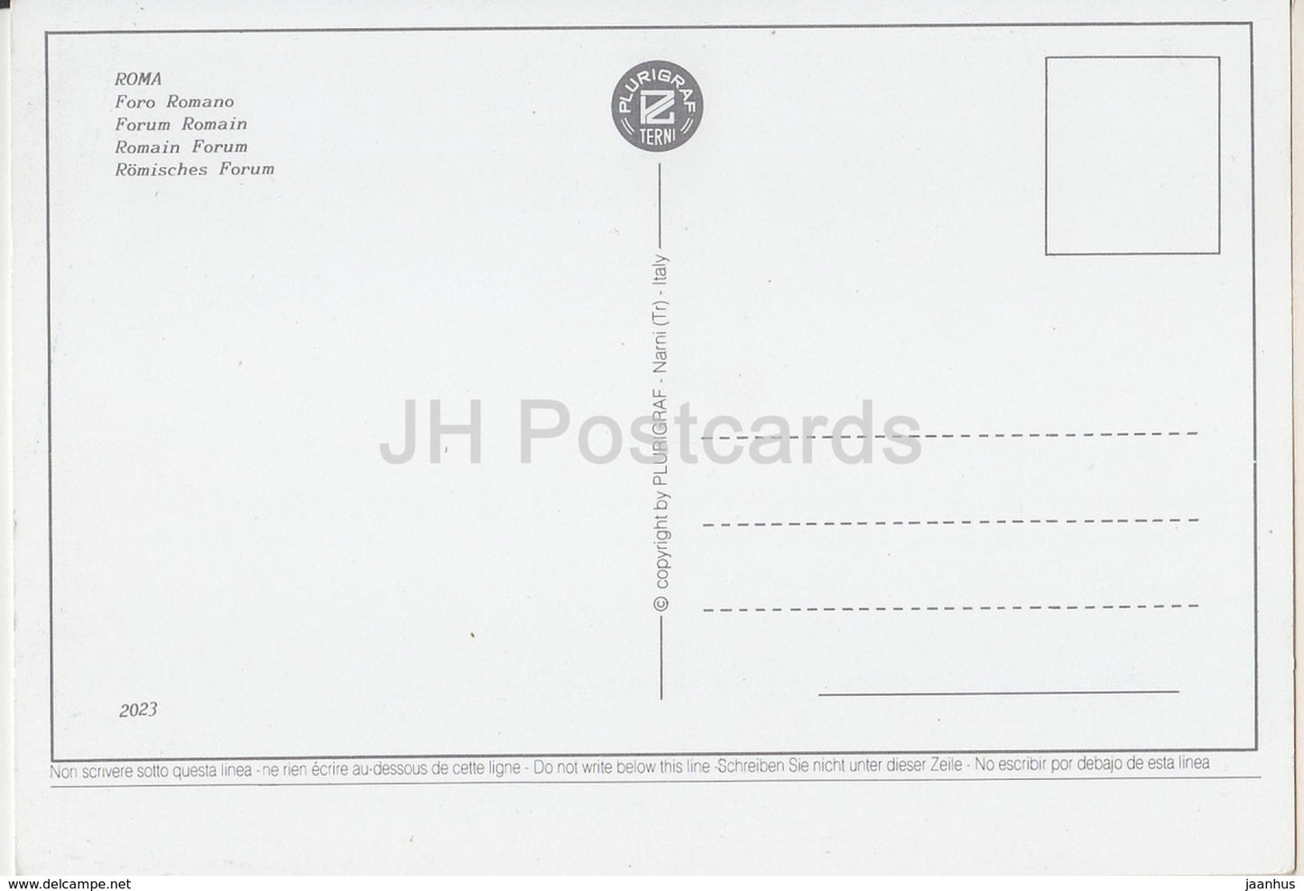 Roma - Rome - Foro Romano - Romain Forum - Italy - unused