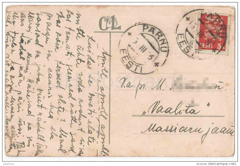 old man - humour - caricature - 105 - OL - old postcard - circulated in Estonia Pärnu 1936 - JH Postcards