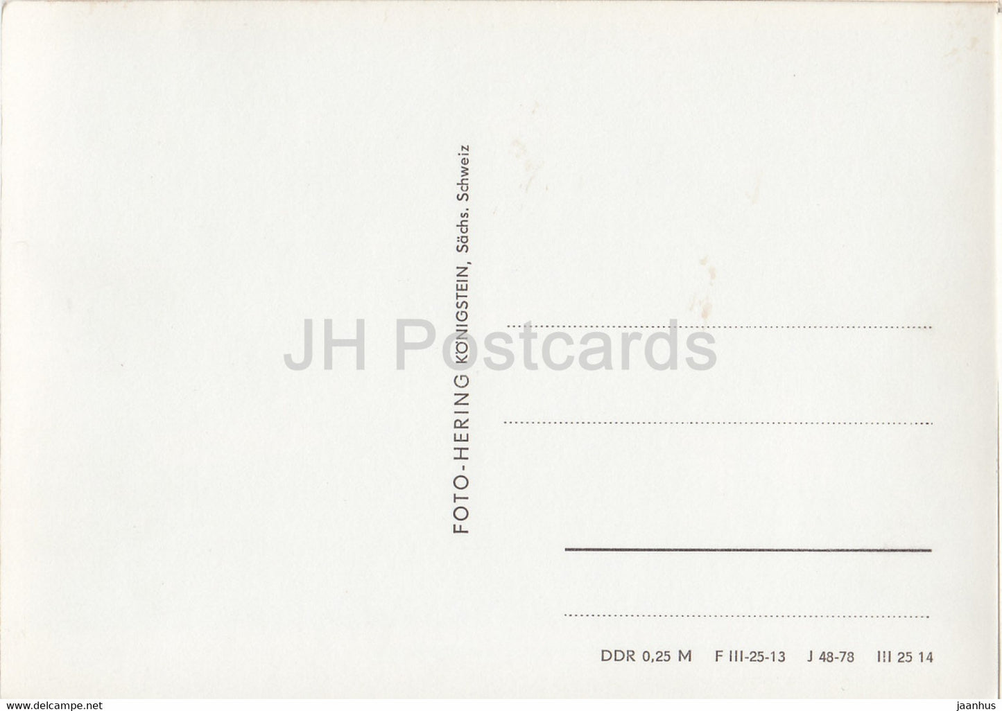 Waldschanke - Altes Raupennest - Altenberg - 4423 - Germany DDR - unused