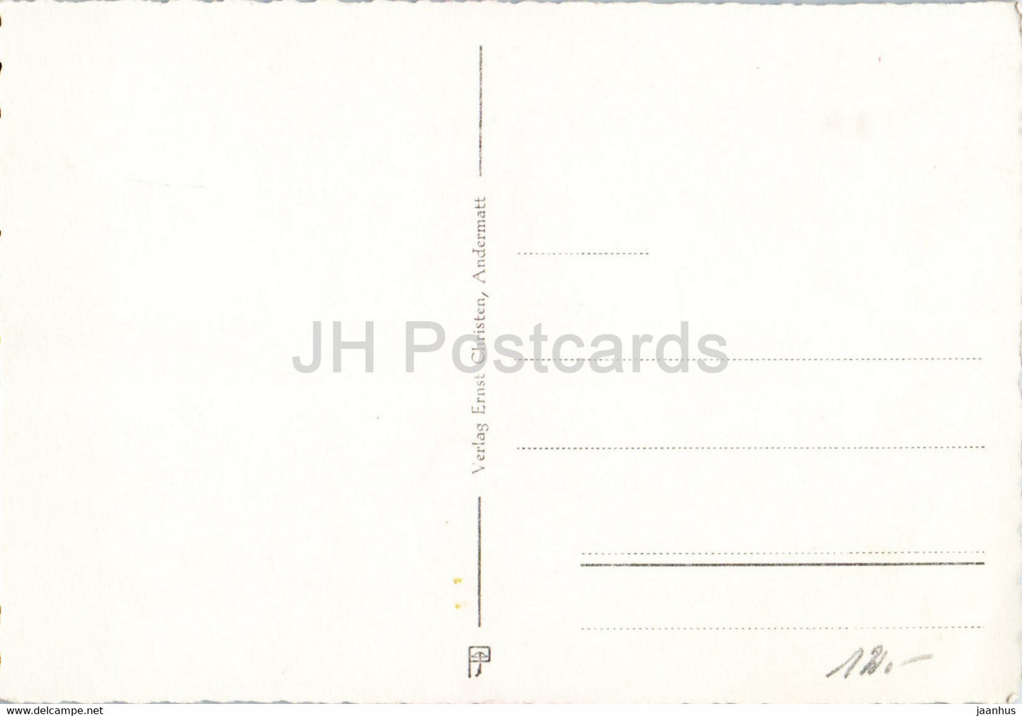 Andermatt 1444 m gegen die Furka - 1639 - alte Postkarte - Schweiz - unbenutzt