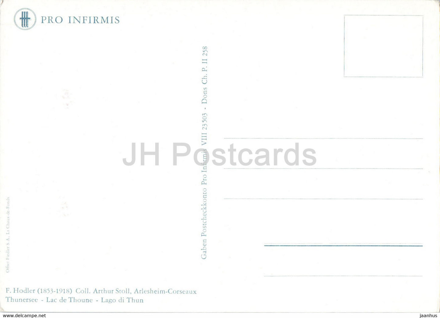 Gemälde von Ferdinand Hodler - Thunersee - Schweizer Kunst - unbenutzt