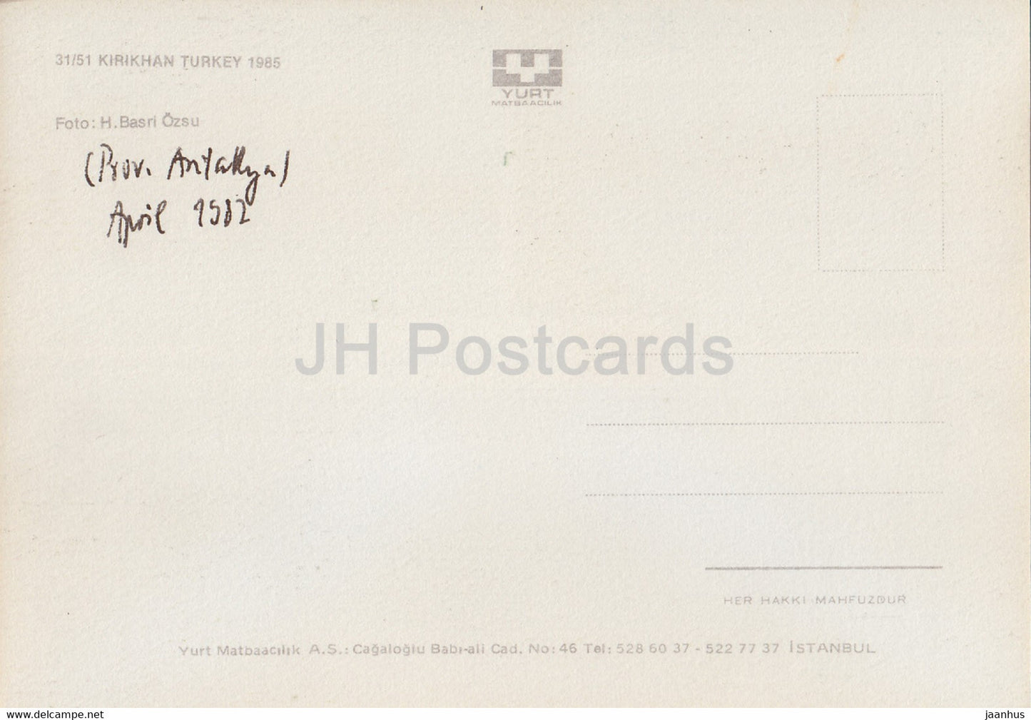 Kirikhan – Stadtansichten – Multiview – 1987 – Türkei – gebraucht