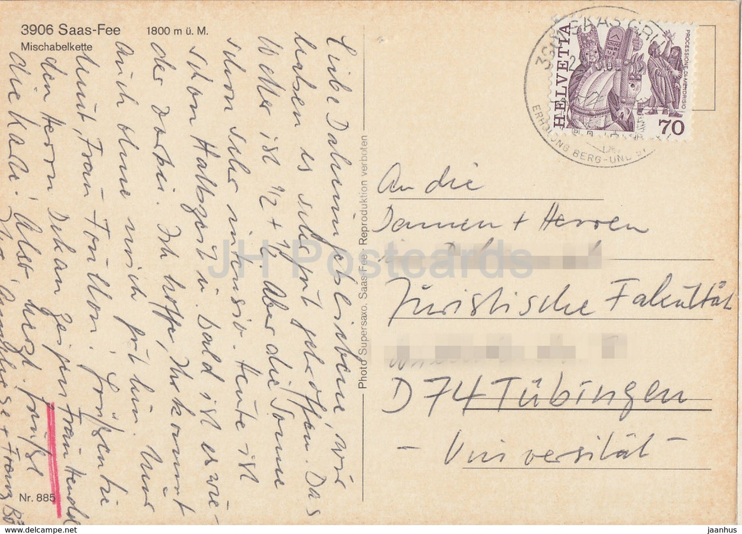 Saas Fee 1800 m - Mischabelkette - Suisse - occasion