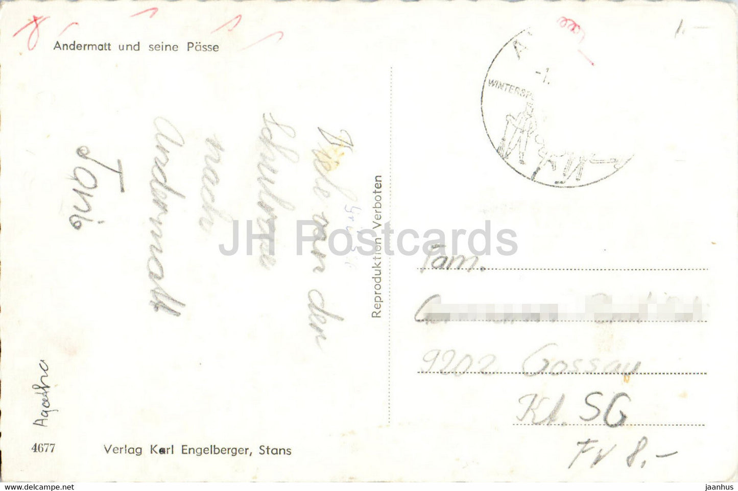 Andermatt und seine Passe - 4677 - Switzerland - used