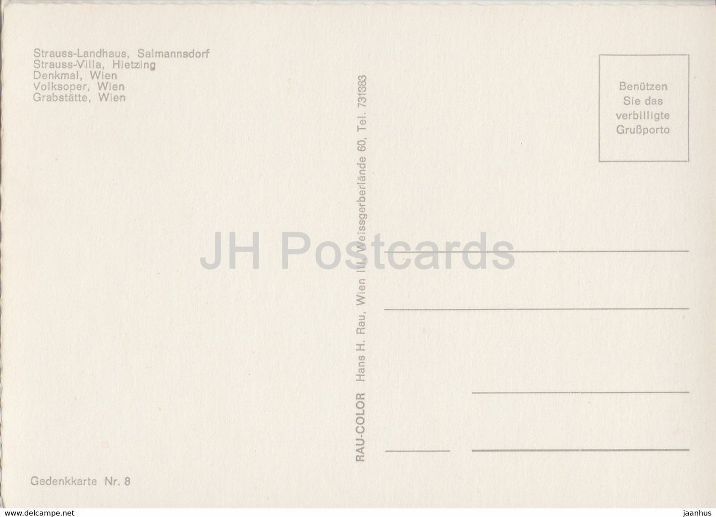 Johann Strauss - Landhaus - Salmannsdorf - Strauss Villa - Hietzing - Denkmal - compositeur - multiview - Autriche - inutilisé