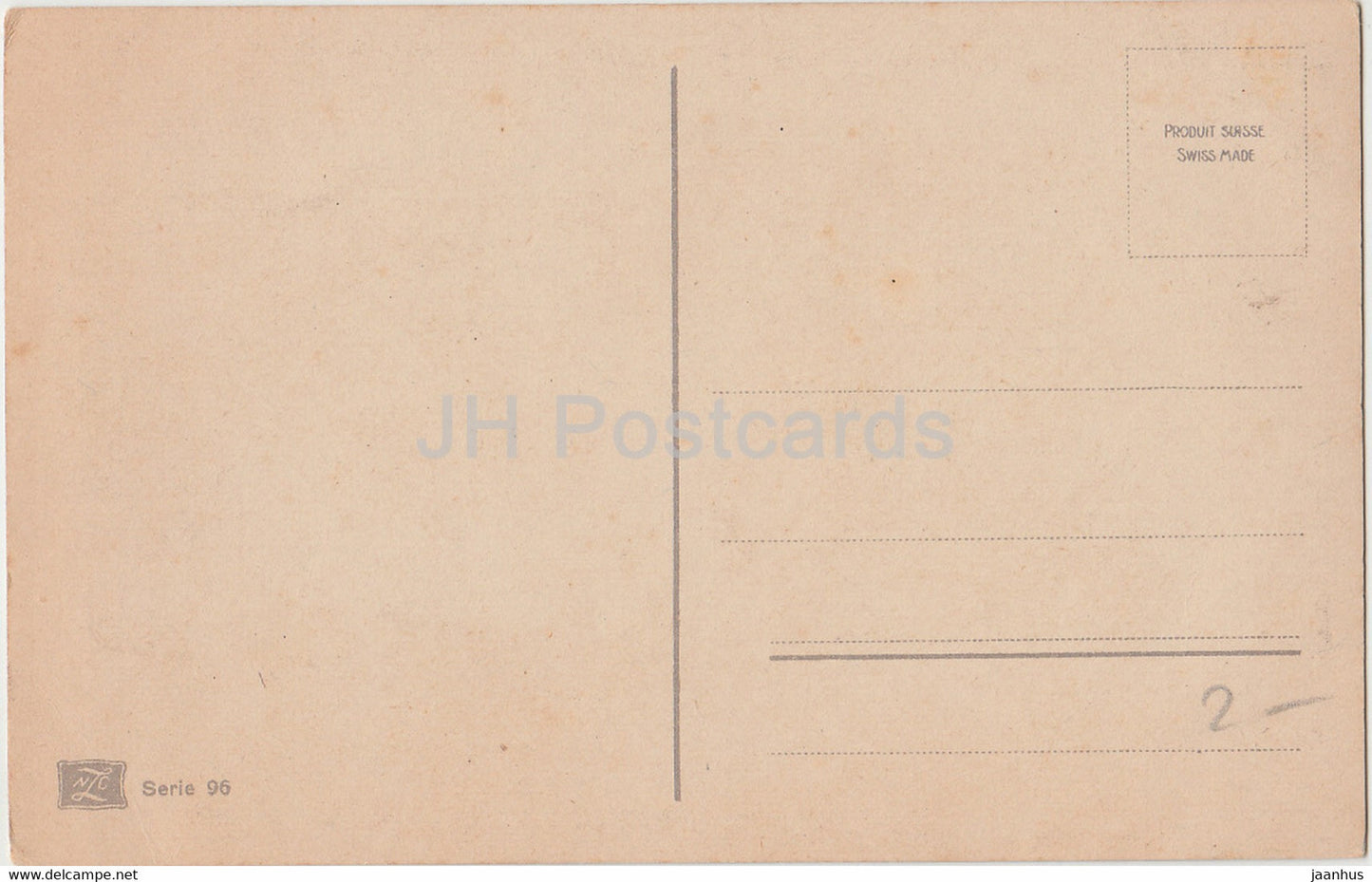 Nature - étang - NZG - Série 96 - carte postale ancienne - Suisse - inutilisée