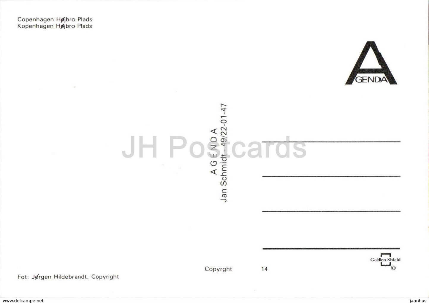 Copenhagen - Hojbro Plads - Denmark - unused