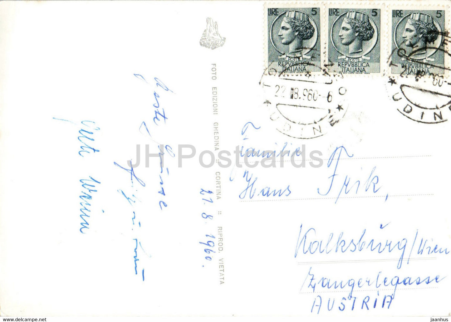 Fischleintal - Hotel Dolomiti 1450 - Fischleintal - Hotel Dolomitenhof - 1960 - Italien - gebraucht