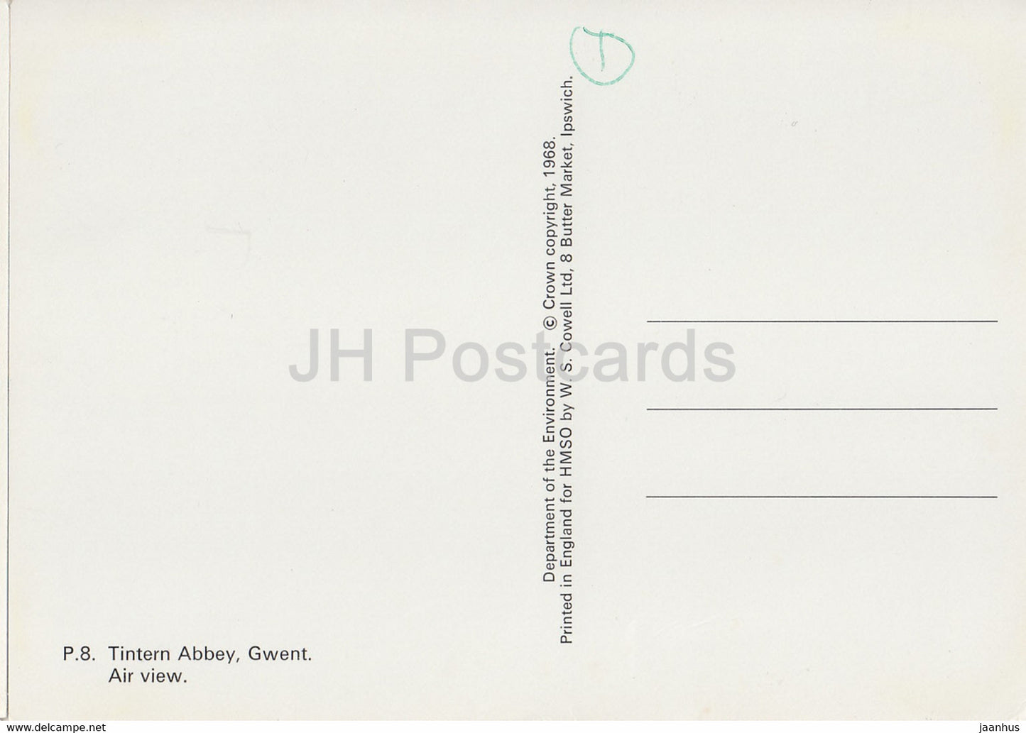 Tintern Abbey - Gwent - Air View - Wales - United Kingdom - unused