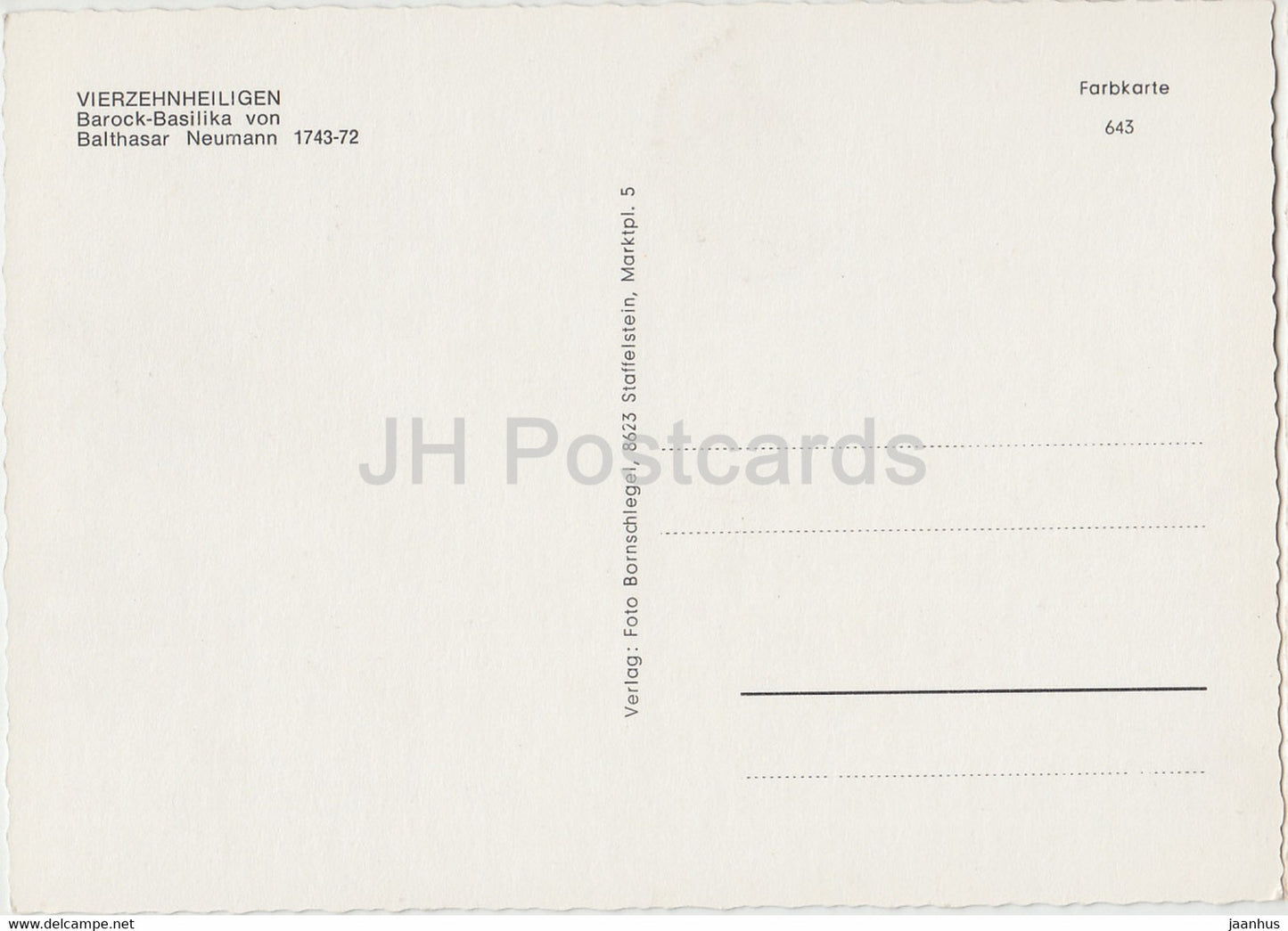 Wallfahrtskirche Vierzehnheiligen - Barock Basilika - cathedral - 1 - Germany - unused