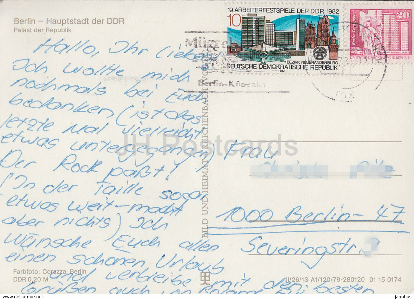 Berlin - Palast der Republik - 1982 - Germany DDR - used