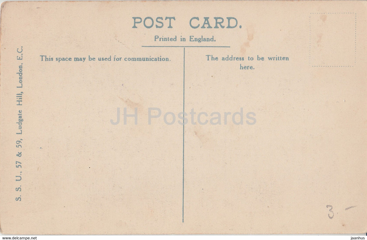 London - Albert Hall - S S U - old postcard - England - United Kingdom - unused